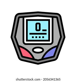 vector de color del dispositivo ciclomotor. signo de dispositivo ciclométrico. ilustración de símbolo aislado