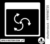 Cyclone Calendar Page icon. Vector EPS illustration style is flat iconic symbol, white color.