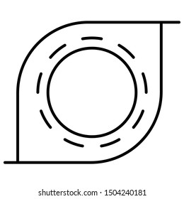 Cyclone icon fill vector illustration 