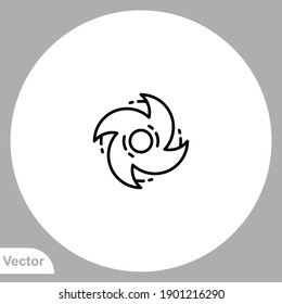 Cyclone icon sign vector,Symbol, logo illustration for web and mobile