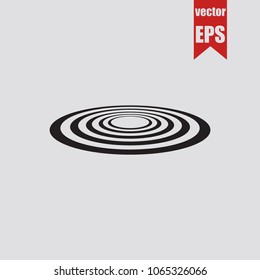 Cyclone icon in trendy isolated on grey background.Vector illustration.