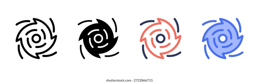 Cyclone Multi Style Icon Set