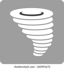 Cyclone, tornado, hurricane, typhoon icon vector image. Can also be used for weather, forecast, season, climate, meteorology. Suitable for web apps, mobile apps and print media.