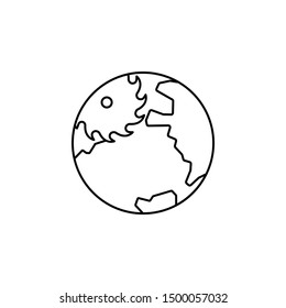 Cyclone windstorm earth icon. Element of natural disaster icon