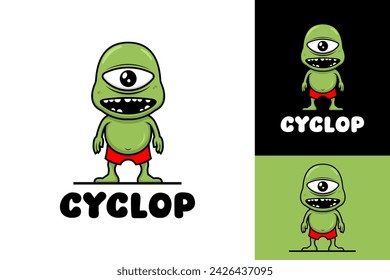 Cyclop Illustration Mascot Logo Design