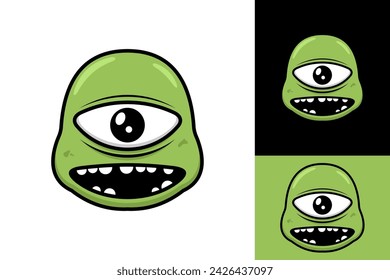 Cyclop Illustration Mascot Logo Design