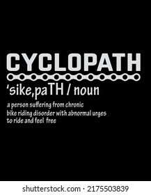 cyclopath(noun) funny design for cycling lover