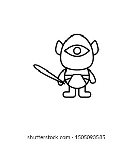 Cyclops, fairy tale icon. Element of fairy Tale icon