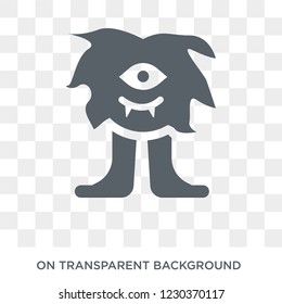 Cyclops icon. Trendy flat vector Cyclops icon on transparent background from Fairy Tale collection. 