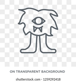 Cyclops icon. Trendy flat vector Cyclops icon on transparent background from Fairy Tale collection. High quality filled Cyclops symbol use for web and mobile