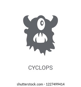 Cyclops icon. Trendy Cyclops logo concept on white background from Fairy Tale collection. Suitable for use on web apps, mobile apps and print media.