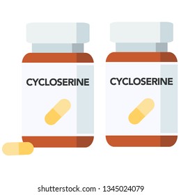 Cycloserine is an antibiotic used to treat tuberculosis.