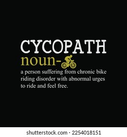 Cycopath Definition Mountain Bike Funny MTB Biker Biking