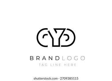 CYD abstract letter logo design. Modern Business Logo Design With Abstract Typography and Contemporary Style