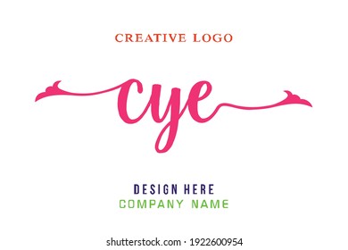 CYE lettering logo is simple, easy to understand and authoritative