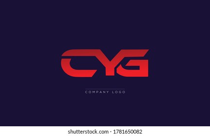 Símbolo del icono del vector de diseño del logotipo de CYG