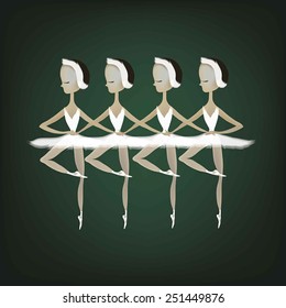 cygnets of swan lake