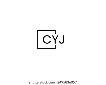 CYJ Letter Initial Logo Design Vector Illustration