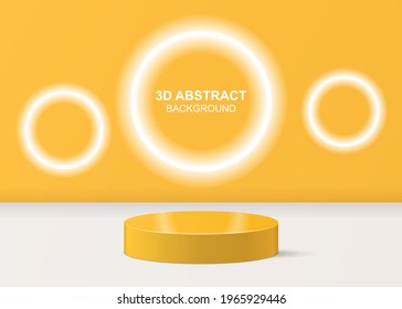 Cylinder background abstract minimal summer scene for cosmetic presentation. background vector 3d rendering with podium ready for our cosmetic line.