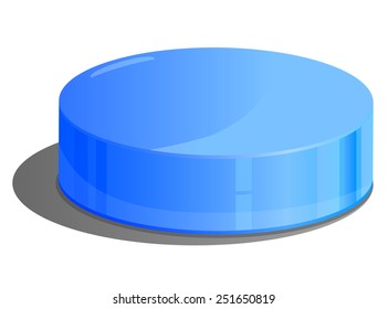 Cylinder or circle 3d vector