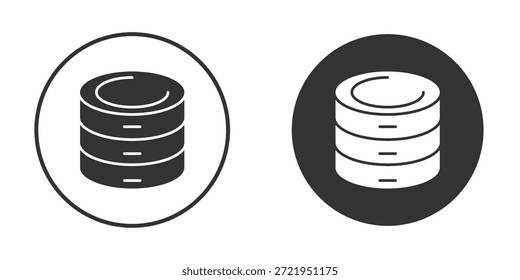 Zylinder Datenbank Symbol Silhouette Form Grafik einfache einfache einfache Clipart-Symbole