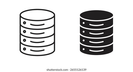 Diseño del Vector del icono de la base de datos del cilindro
