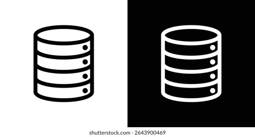 Cilindro ícone do banco de dados vetor ilustração de elemento simples editável