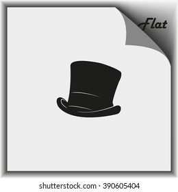 Cylinder hat illustration. 