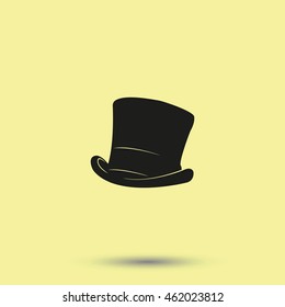 Cylinder hat illustration.