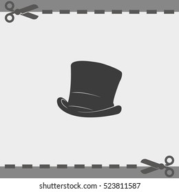 Cylinder hat illustration.