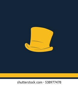 Cylinder hat illustration.