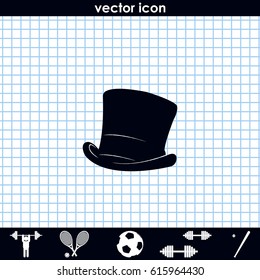 Cylinder hat illustration.