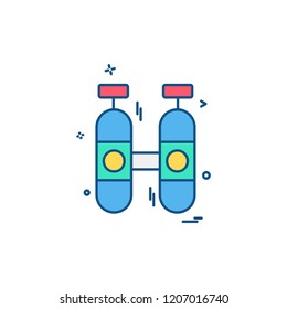 Cylinder icon design vector