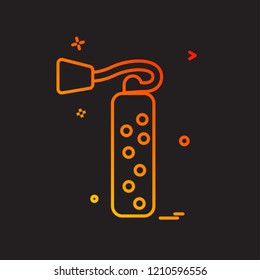 Cylinder icon design vector