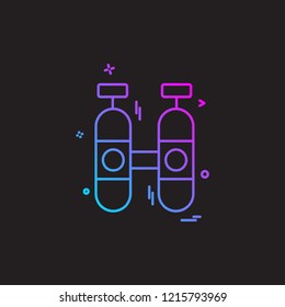 Cylinder icon design vector