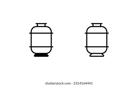 Zylindersymboldesign auf weißem Hintergrund, Stockillustration