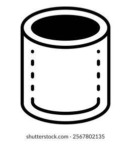 Cylinder Icon Element For Design