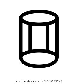 cylinder icon or logo isolated sign symbol vector illustration - high quality black style vector icons
