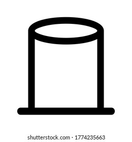 cylinder icon or logo isolated sign symbol vector illustration - high quality black style vector icons
