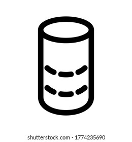 cylinder icon or logo isolated sign symbol vector illustration - high quality black style vector icons
