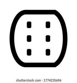 cylinder icon or logo isolated sign symbol vector illustration - high quality black style vector icons
