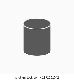 cylinder icon, cylinder vector