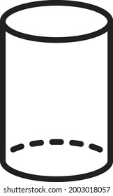 Cylinder icon vector image. Can also be used for Physical Fitness. Suitable for mobile apps, web apps and print media.
