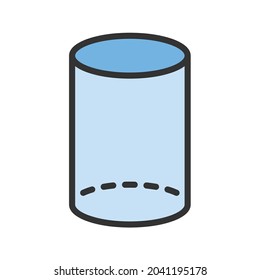 Imagen vectorial de icono del cilindro. También se puede usar para Fitness físico. Adecuado para aplicaciones móviles, aplicaciones web y medios impresos.