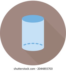 Cylinder icon vector image. Can also be used for Physical Fitness. Suitable for mobile apps, web apps and print media.