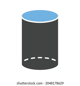 Imagen vectorial de icono del cilindro. También se puede usar para Fitness físico. Adecuado para aplicaciones móviles, aplicaciones web y medios impresos.