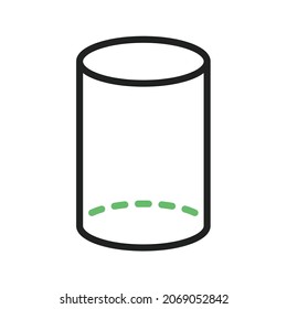 Imagen vectorial de icono del cilindro. También se puede usar para Fitness físico. Adecuado para aplicaciones móviles, aplicaciones web y medios impresos.