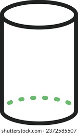 Imagen vectorial de icono del cilindro. Adecuado para aplicaciones web móviles y medios de impresión.