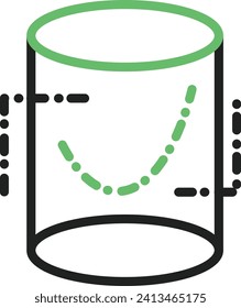 Cylinder icon vector image. Suitable for mobile application web application and print media.