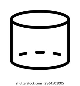 Cylinder Icon Vector Symbol Design Illustration